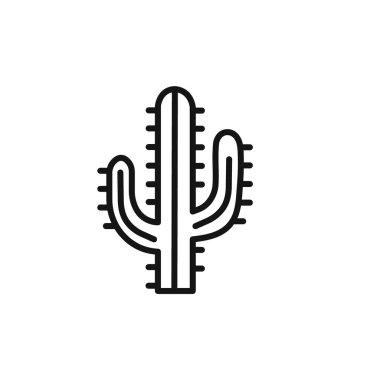 Kaktüs simgesi vektör logosu web uygulaması ui için koleksiyon