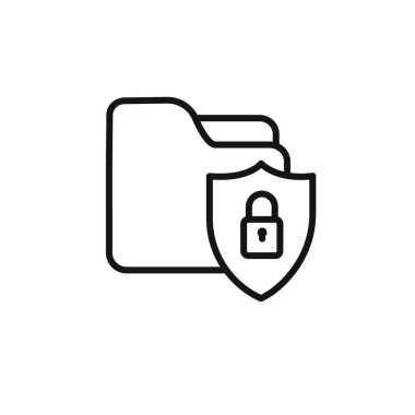 Web uygulaması ui için veri koruma simgesi vektör logosu koleksiyonu