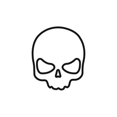 Web uygulaması için şeytani kafatası simgesi vektör logosu koleksiyonu