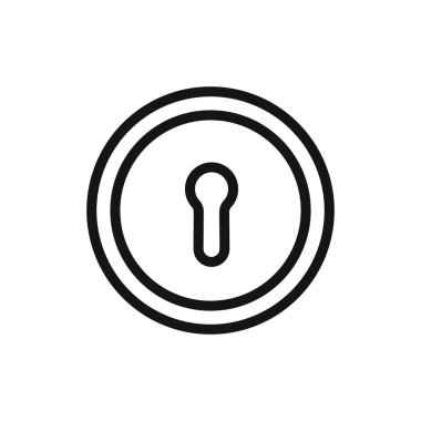 Web uygulaması ui için anahtar deliği simgesi vektör logosu koleksiyonu