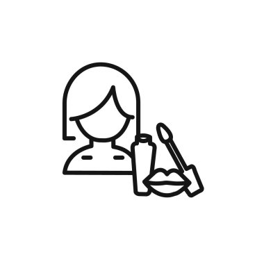 Web uygulaması için makyaj simgesi vektör logosu koleksiyonu