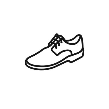 Men Shoes Simge vektör logosu web uygulaması için koleksiyon