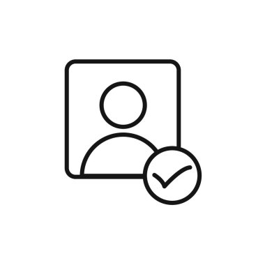 Web uygulaması ui için profil denetimi simgesi vektör logosu koleksiyonu