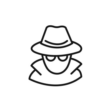 Web uygulaması için gizli ajan simgesi vektör logosu koleksiyonu