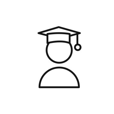 Web uygulaması için öğrenci simgesi vektör logosu koleksiyonu