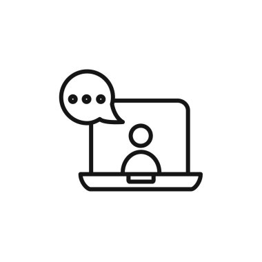 Web uygulaması ui için görüntülü sohbet ikonu vektör logosu koleksiyonu