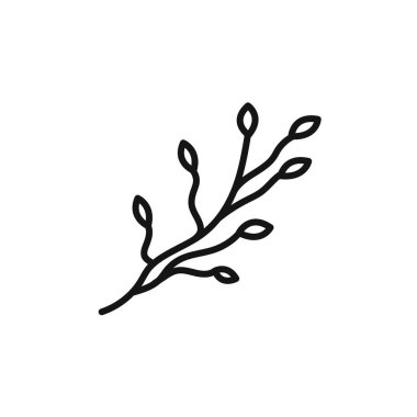 Ağaç dalı simgesi vektör logosu web uygulaması ui için koleksiyon