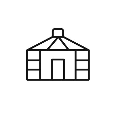 Yurt Simgesi vektör logosu web uygulaması ui için koleksiyon