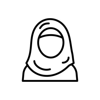 Arap kadın simge vektör logosu web uygulaması için koleksiyon