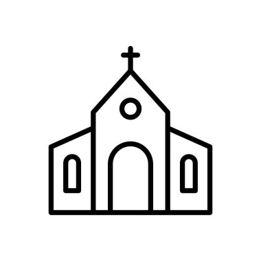 Web uygulaması için kilise simgesi vektör logosu koleksiyonu