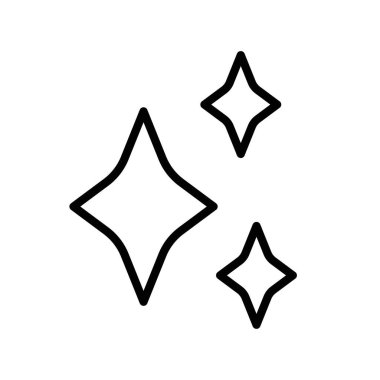 Web uygulaması için Temiz Parlak Yıldız simgesi vektör logosu koleksiyonu