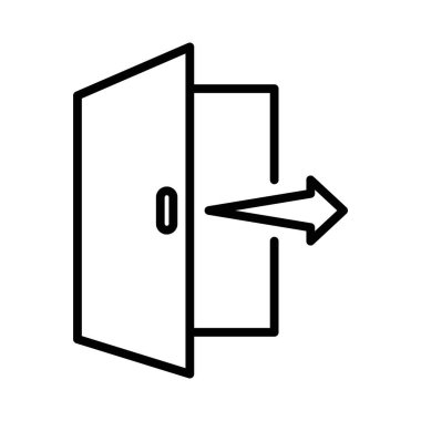 Web uygulaması ui için çıkış simgesi vektör logosu koleksiyonu