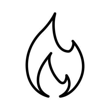 Web uygulaması ui için ateş simgesi vektör logosu koleksiyonu