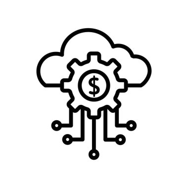 Fintech sektörü simge vektör logo seti web uygulaması ui için koleksiyonu