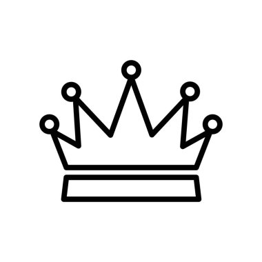 king Crown simge vektör logosu web uygulaması ui için koleksiyon