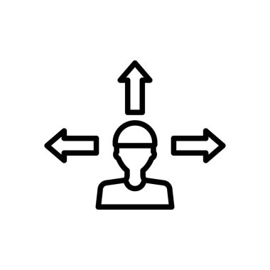 Web uygulaması için insan yönü simge vektör logosu seti koleksiyonu