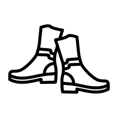 Kauçuk çizme simgesi vektör logosu web uygulaması ui için koleksiyon