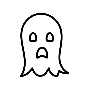 Web uygulaması için Korkunç Hayalet simgesi vektör logosu koleksiyonu