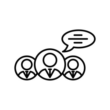 Uzman Görüş Simgesi logosu imza vektör çizgisi siyah ve beyaz