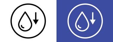 Saf yağ varili fiyatı simge logosundan aşağı düşüyor siyah ve beyaz renkli vektör çizgisi