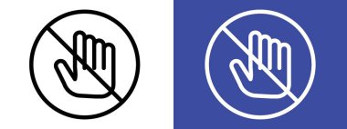 İşaret işareti vektör ana hatlarını siyah beyaz olarak girmeyin