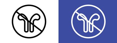 Kulaklıklar siyah ve beyaz renkte işaret işaretine izin verilmiyor