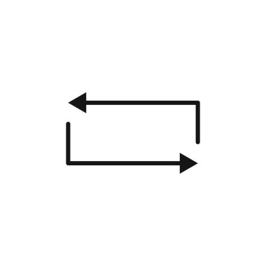 Oklar simge logo işareti vektör anahatlarını siyah ve beyaz renkte tekrarlar