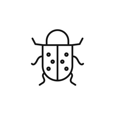 Hata simgesi logo işareti vektör ana hatları siyah ve beyaz