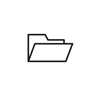 Dizin simgesi logo işareti vektör ana hatları siyah ve beyaz