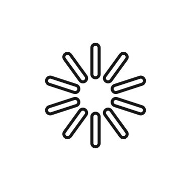 Simge logosu işareti vektör ana hatları siyah ve beyaz olarak yükleniyor