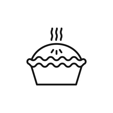 Turta simgesi logo işareti vektör ana hatları siyah ve beyaz