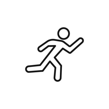 Simge logosu işareti vektör çizgisi siyah ve beyaz renkte çalışıyor