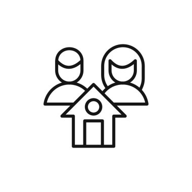 Çift, simge simgesi simgesi simgesini siyah ve beyaz olarak görüyor.