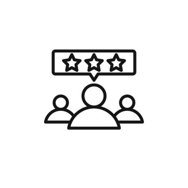 Geri besleme simgesi logo işareti vektör ana hatları siyah ve beyaz