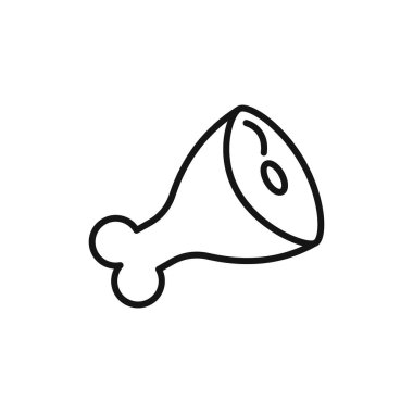 Et simgesi logosu işaret vektörü ana hatları siyah ve beyaz