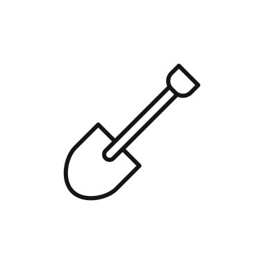 Kısa maça simgesi logo işareti vektör ana hatları siyah ve beyaz