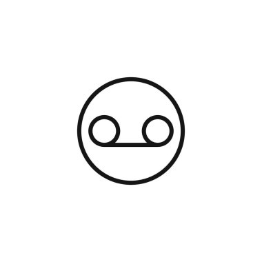 Sesli posta simgesi logo işareti vektör ana hatları siyah ve beyaz