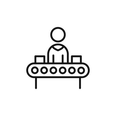 Çizgi simgesi simgesi simgesini siyah ve beyaz renkte düzenle