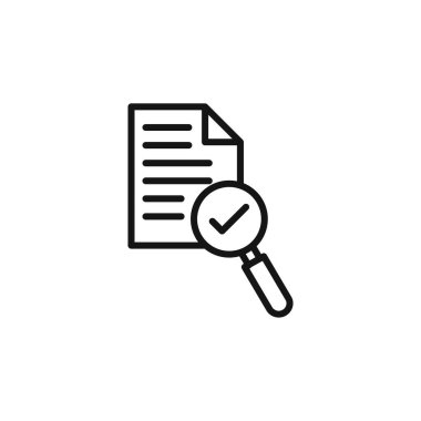 değerlendirme simgesi logo işareti vektör ana hatları siyah ve beyaz