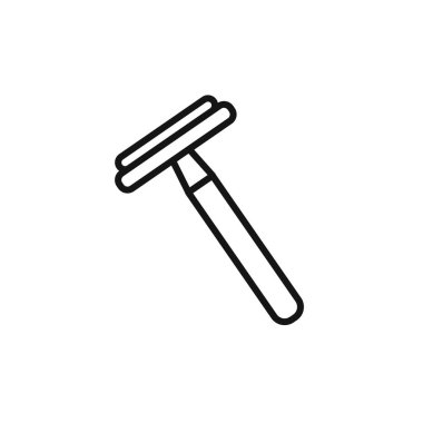 Saç traş simgesi simgesi simgesini siyaha ve beyaza boyayarak kaldırıyor