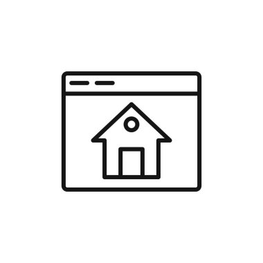 Pazar yeri simgesi simgesi işareti vektör ana hatları siyah ve beyaz