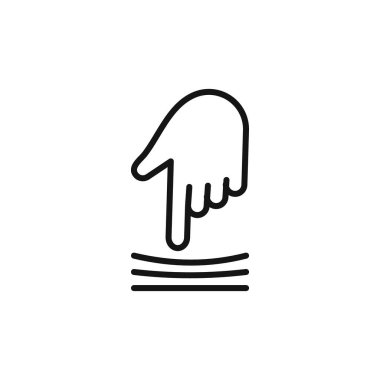 Dayanıklılık simgesi logo işareti vektör ana hatları siyah ve beyaz