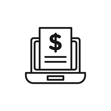 Üyelik Model simgesi logo işareti vektör ana hatları siyah ve beyaz