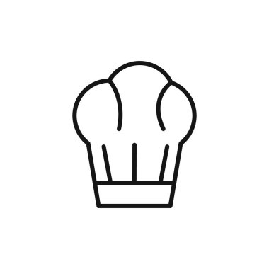 toque simgesi logo işareti vektör ana hatları siyah ve beyaz