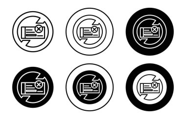 Siyah ve beyaz ana hatları ile işaretlenmiş onay simgesi veya imza koleksiyonu