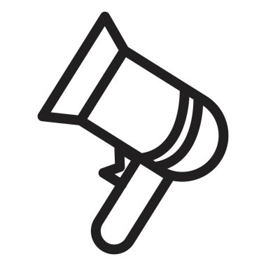 Saç kurutma simgesi vektörü sembolü ya da imza koleksiyonu siyah ve beyaz ana hatlarıyla belirlendi