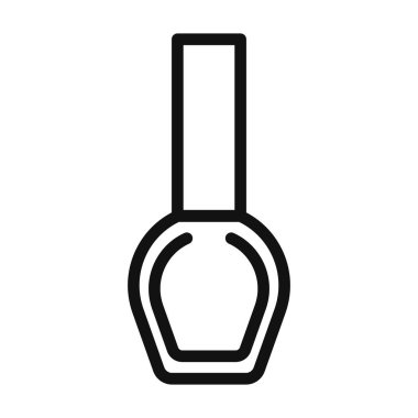 Tırnak cilası simgesi vektörü sembolü ya da imza koleksiyonu siyah ve beyaz ana hatlarla belirlendi