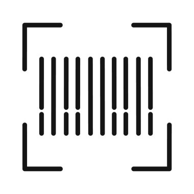 Barkod simge taşıyıcı sembolü ya da imza koleksiyonu siyah beyaz ana hatlarıyla okunur