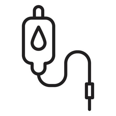 Kan nakli simgesi Vektör sembolü veya imza koleksiyonu siyah ve beyaz ana hatlarda