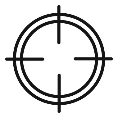 Hedef simge vektör simgesi ya da imza koleksiyonu siyah ve beyaz ana hatlarıyla belirlendi